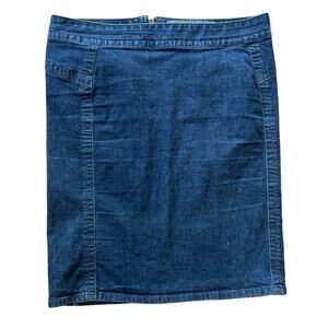 Converse Denim‎ Skirt Womens 29 Blue Dark Wash Skater Grunge Casual Streetwear